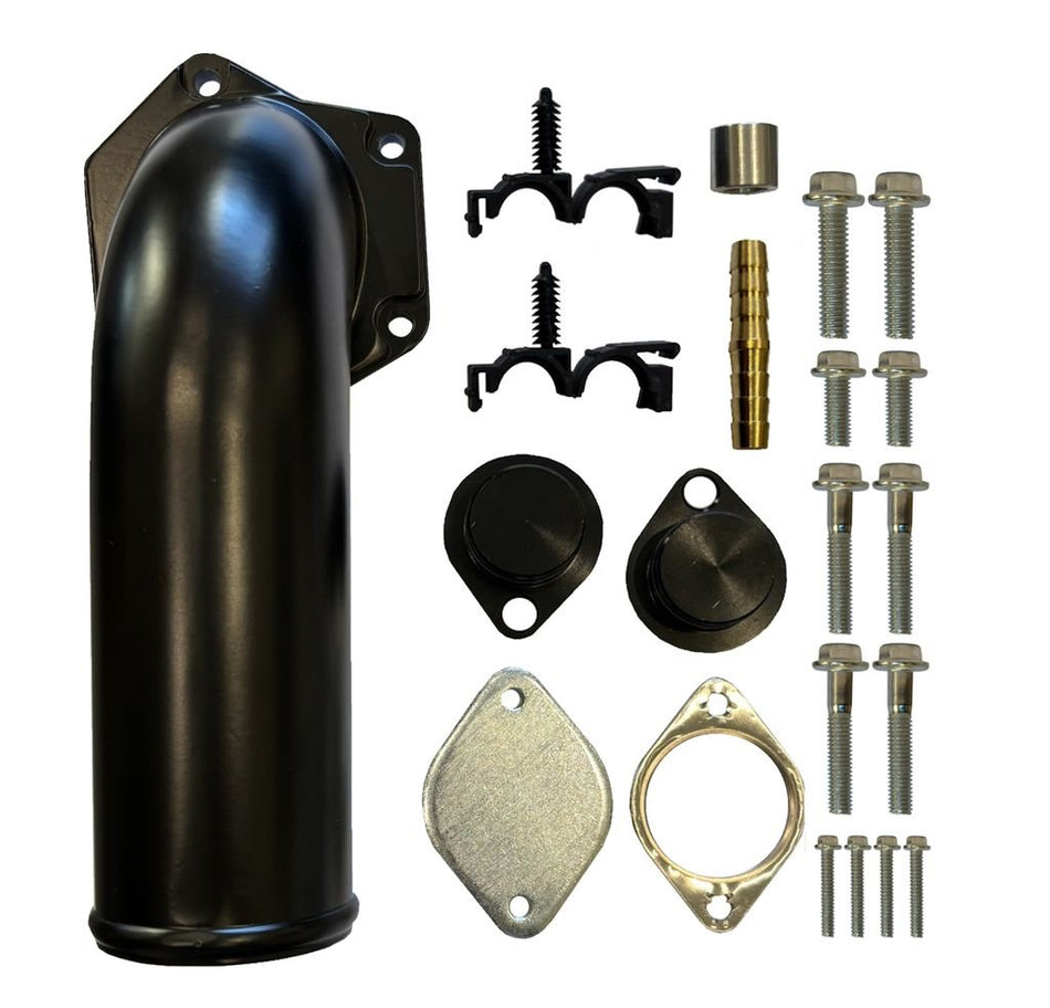 2008-2010 Powerstroke 6.4L Mel's EGR Cooler Delete Kit w/ High Flow Intake Elbow (700003)