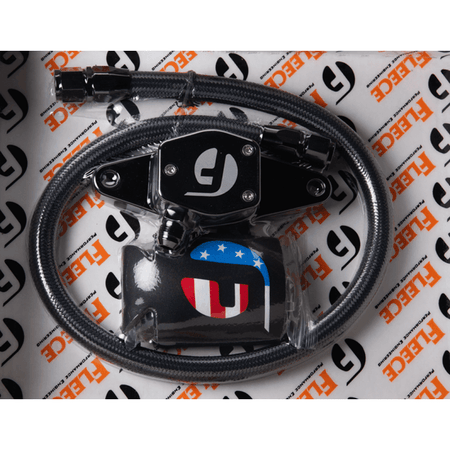 1994-1998 Cummins 5.9L Coolant Bypass Kit Stainless Steel Braided Line (FPE-CLNTBYPS-CUMMINS-12V-SS) - Fleece Performance