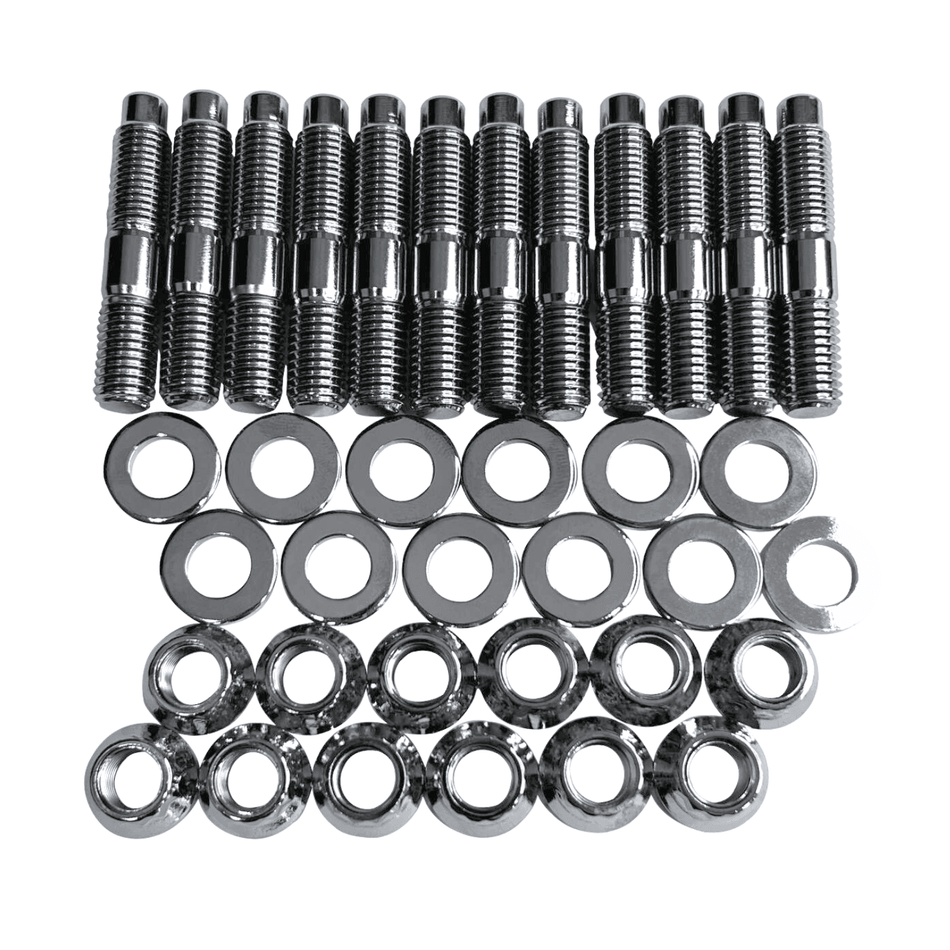 1994-2020 Cummins 5.9L/6.7L Gator Fasteners Heavy Duty Exhaust Manifold Stud Kit - Chrome (EMSK5967C-CR) - Gator Fasteners