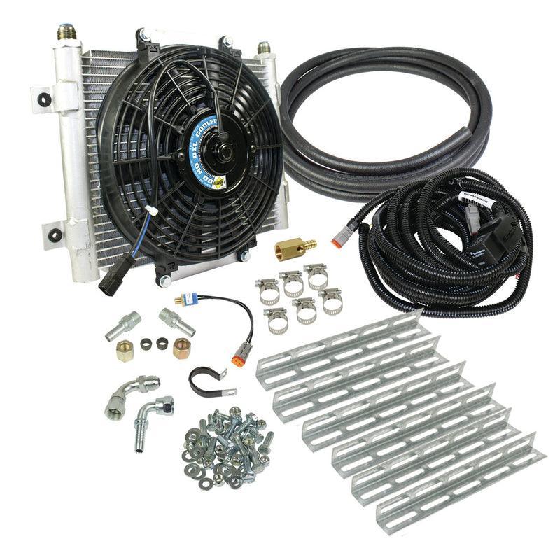 1999-2002 Powerstroke 7.3L Xtruded Trans Oil Cooler 3/8 inch Cooler Lines (1030606-3/8) - BD Diesel