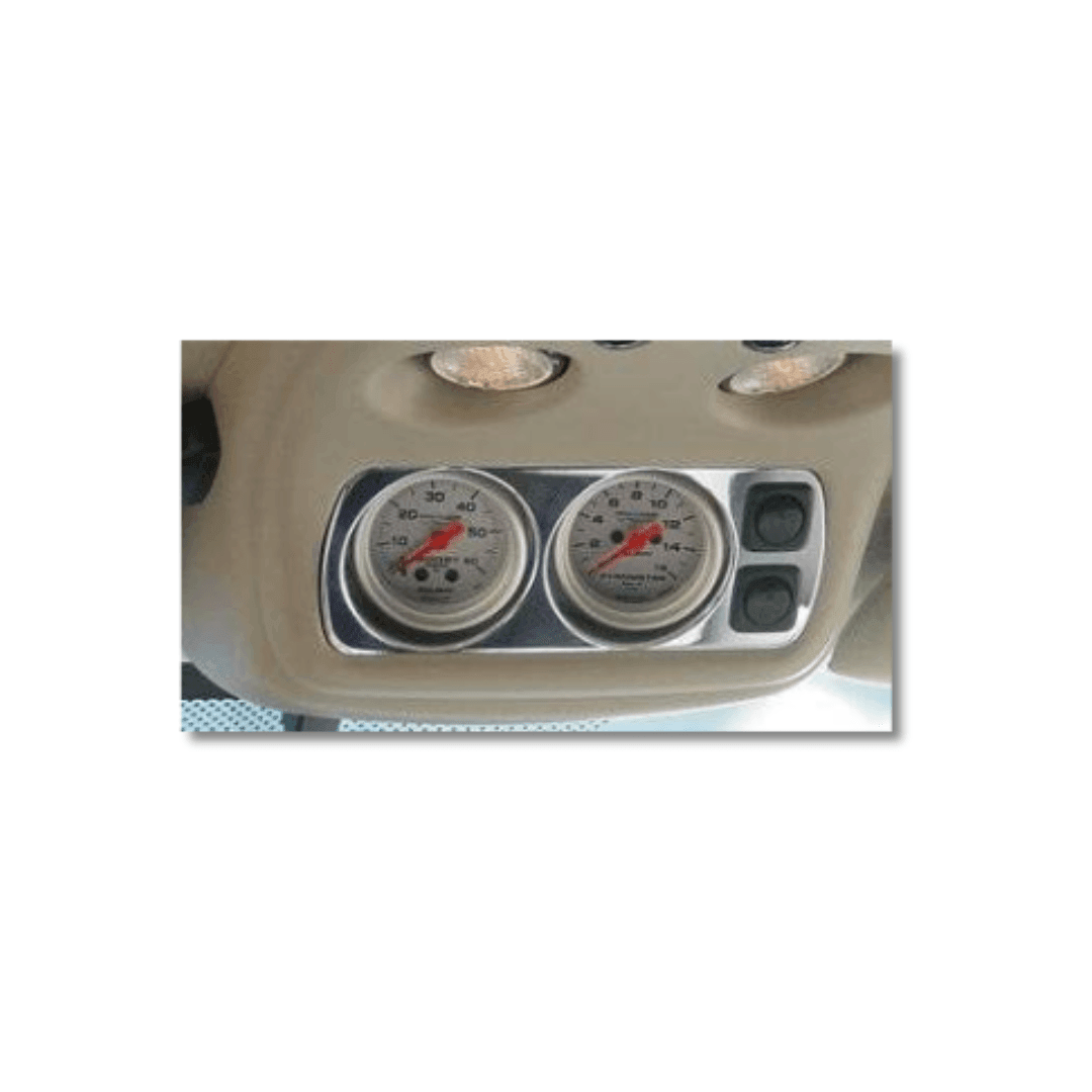 2001-2004 Duramax LB7 SoCal Billet Overhead Gauge Mount Polished w/ Switches (GMC1000s) - SoCal Diesel