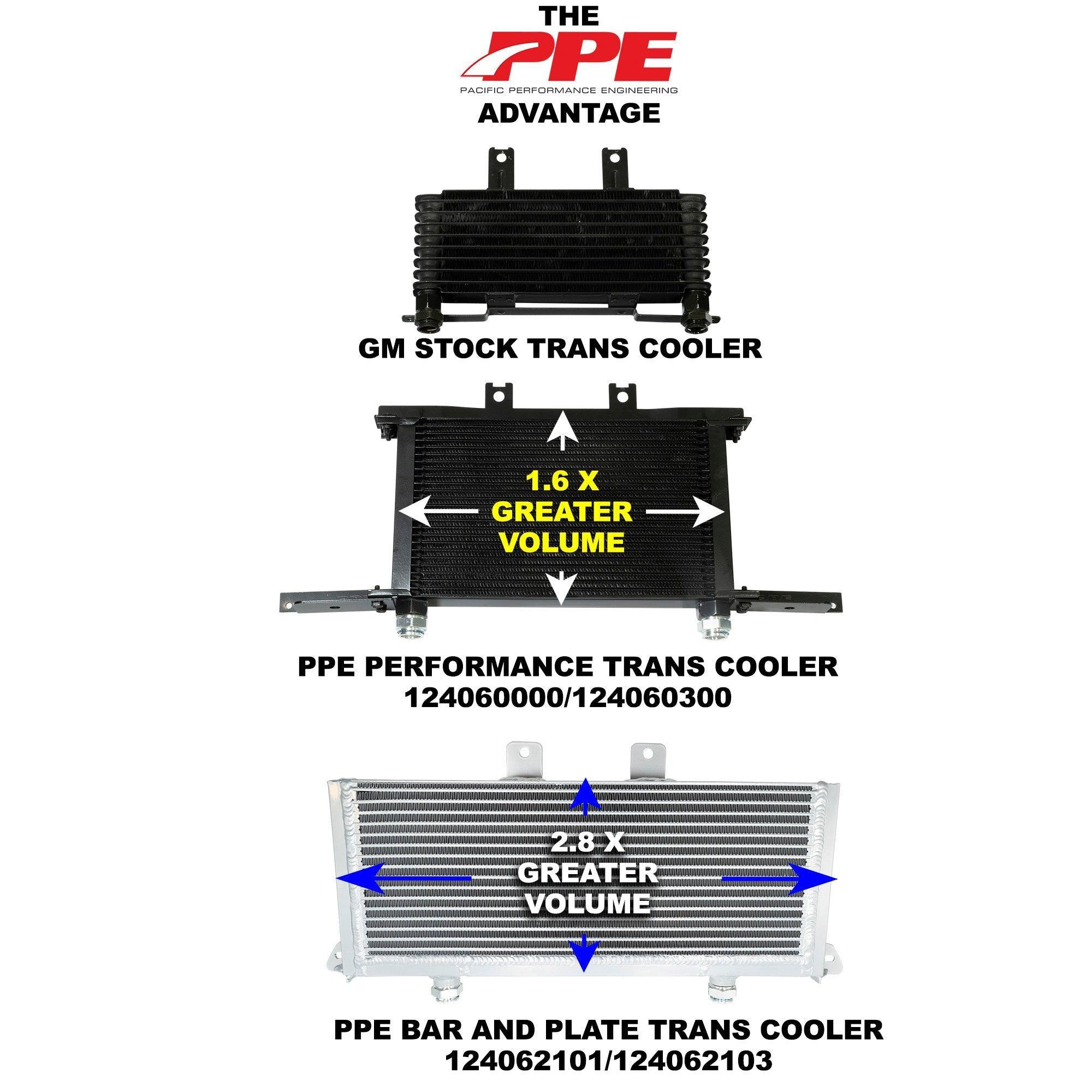 2001-2005 Duramax LB7 Bar & Plate Transmission Cooler (124062101) - Pacific Performance Engineering
