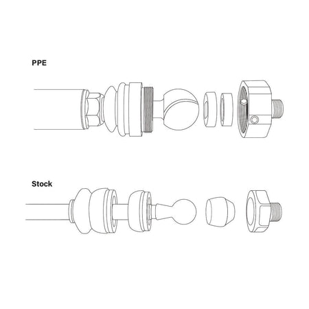2001-2010 Duramax Stage 3 Forged Tie Rods (158031500) - Pacific Performance Engineering