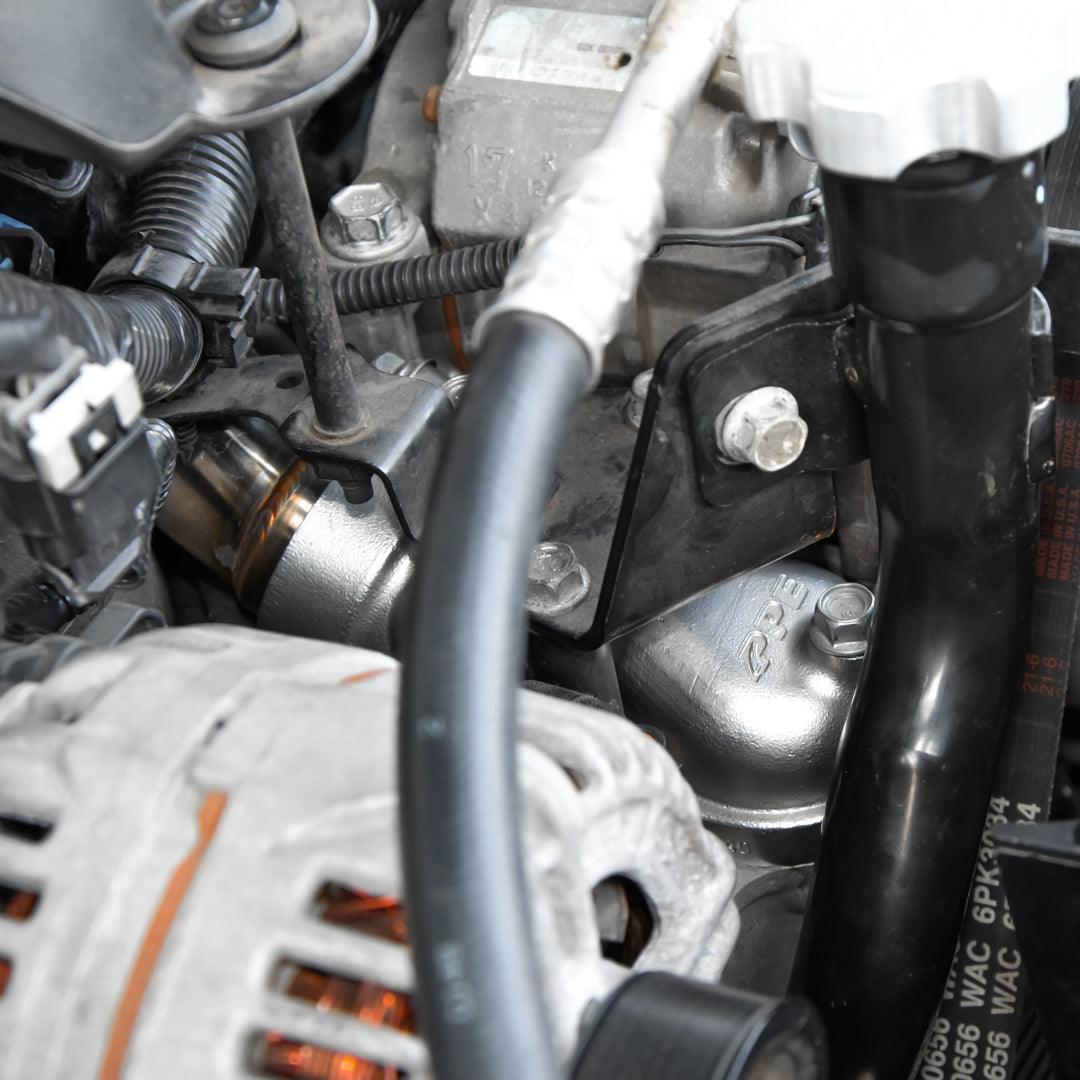 2002-2004 Duramax LB7 Cast Steel Thermostat Housing Cover (119000530) - Pacific Performance Engineering