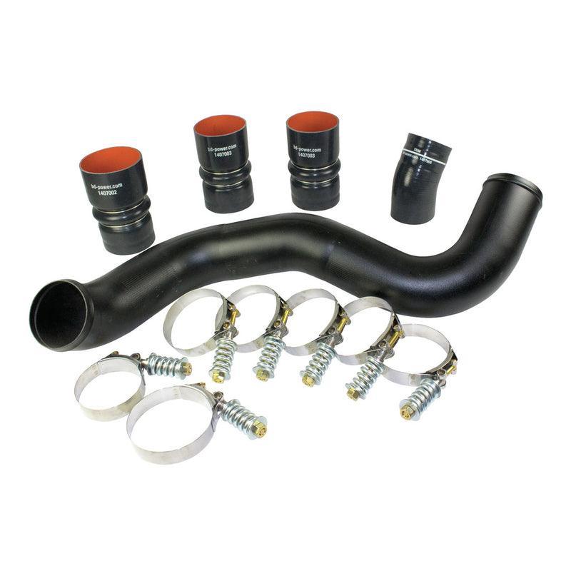 2003-2007 Powerstroke 6.0L Intercooler Hose & Clamp Kit w/Intake Pipe (1047034) - BD Diesel