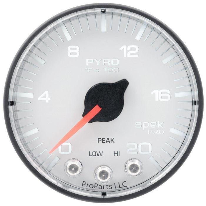2003-2009 Cummins 5.9L/6.7L Spek-Pro Black and White Pillar Gauge Kit (P72002) - AutoMeter