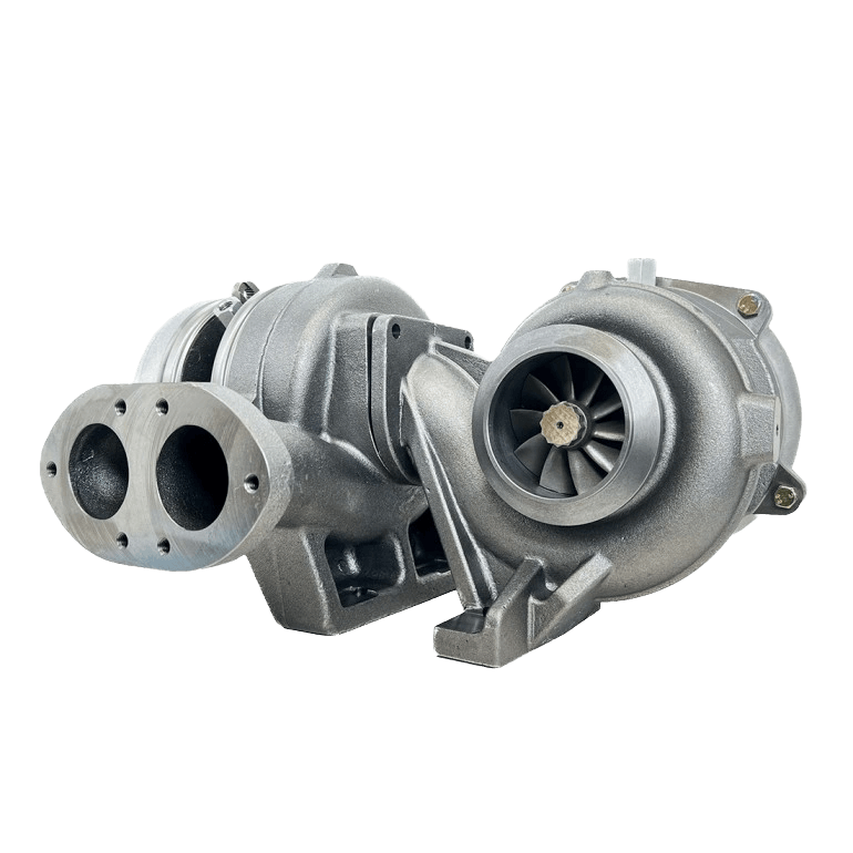 2008-2010 Powerstroke 6.4L KC Fusion Stage 1 Compound Turbochargers (302448-1) - KC Turbos