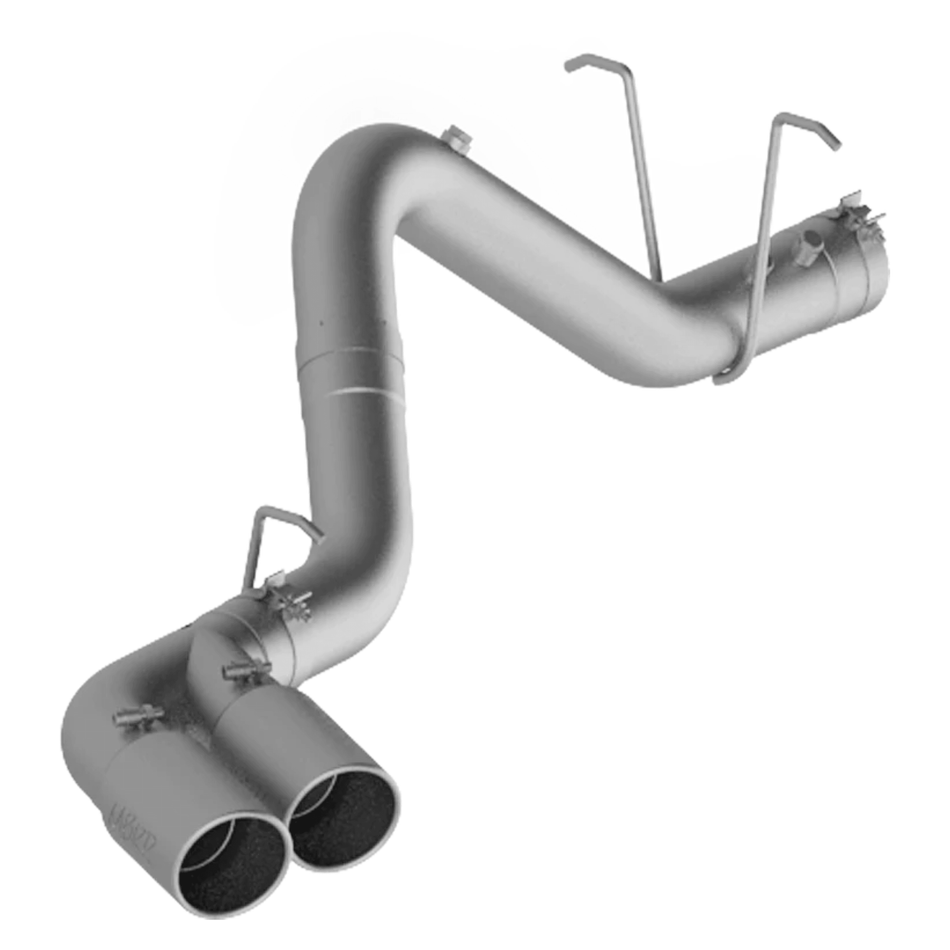 2011-2019 Duramax LML/L5P Dual Outlet Aluminized 4" DPF Back Exhaust (S6033AL) - MBRP