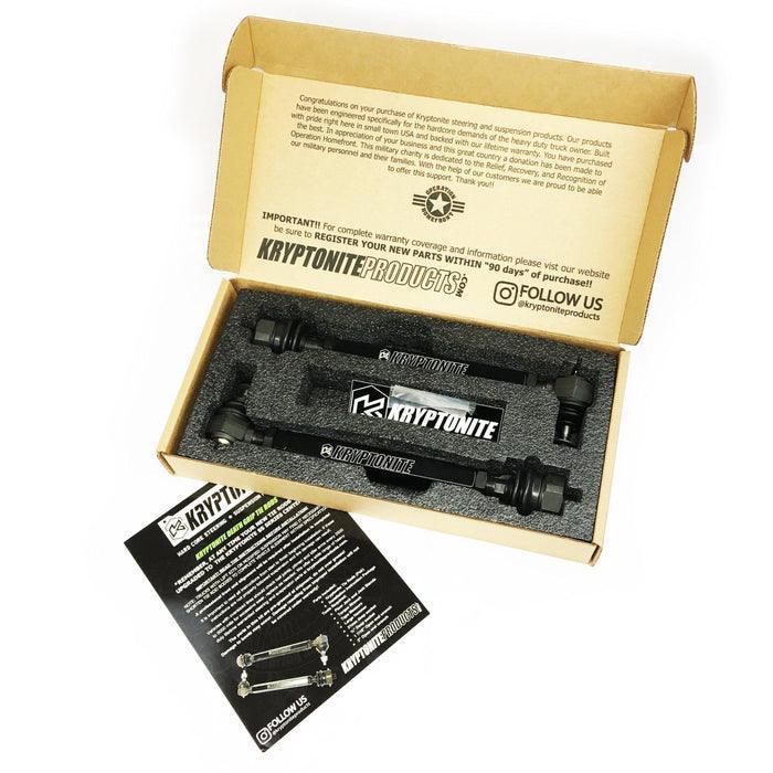 2011-2019 Duramax LML/L5P Kryptonite Death Grip Tie Rods for Fabtech Rts Lift Kits (KRTR11-FT) - Kryptonite