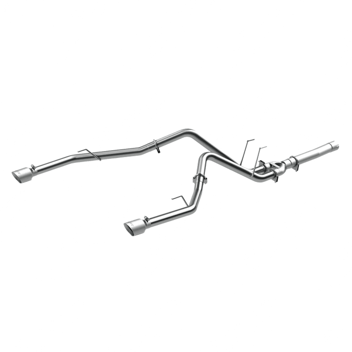 2014-2018 EcoDiesel 3.0L Aluminized Split Rear 2.5" DPF Back Dual Exhaust (S6171AL) - MBRP