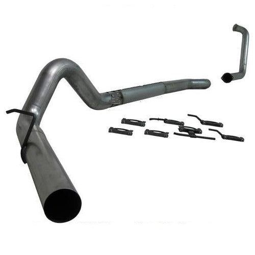 2017-2023 Duramax L5P P1 4" PLM Series Downpipe-back Race Exhaust System - No Muffler (C6056PLM)