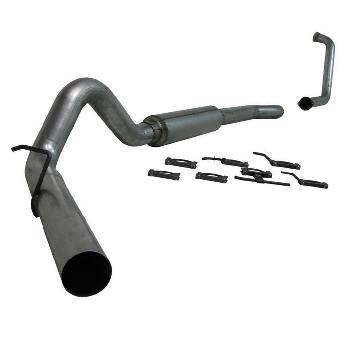2017-2023 Duramax L5P P1 4" Performance Series Downpipe-back Race Exhaust System w/ Muffler (C6056P)