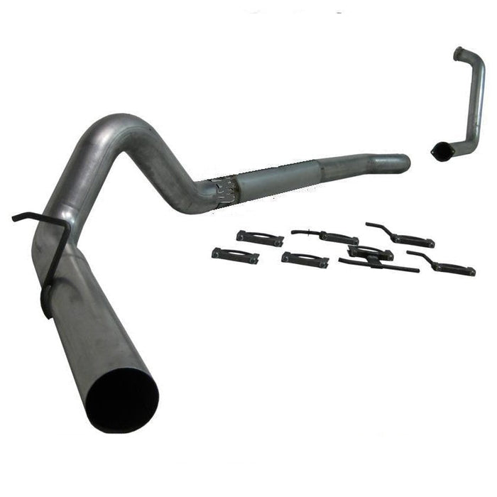 2017-2023 Duramax L5P P1 4" SLM Series Downpipe Back Exhaust System w/ Muffler (C6056SLM)