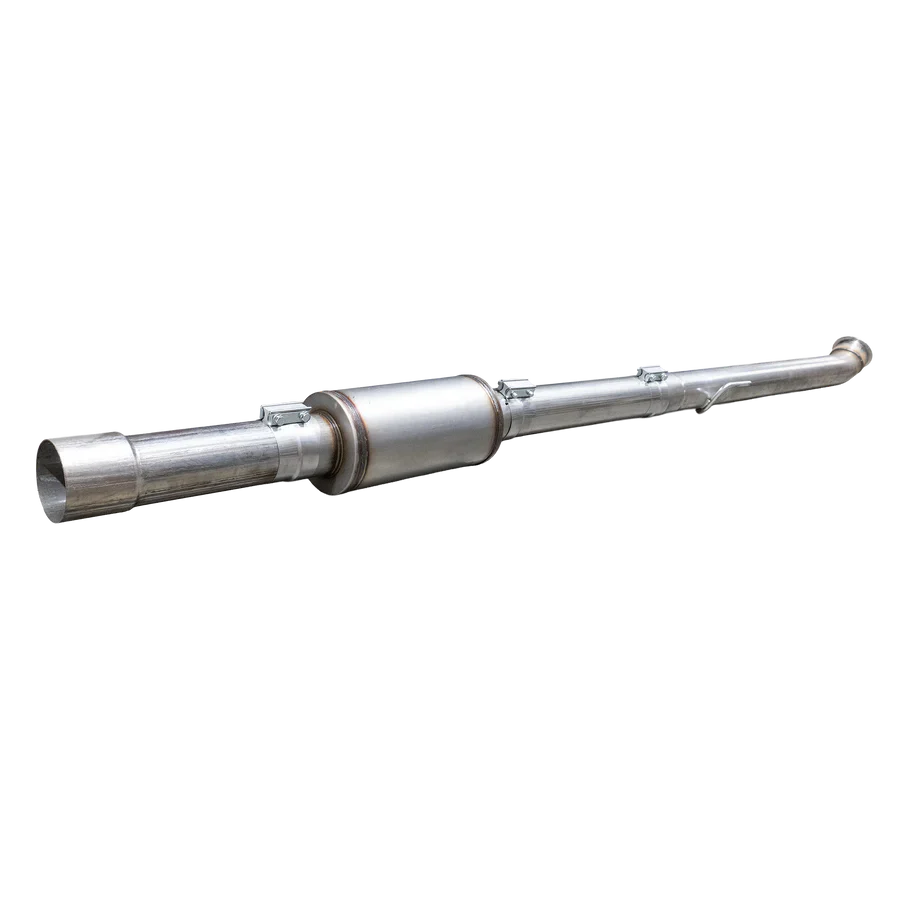 2019+ Cummins 6.7L Dirty 4" CAT & DPF Delete Pipe w/ Muffler (DDC-3D19M)