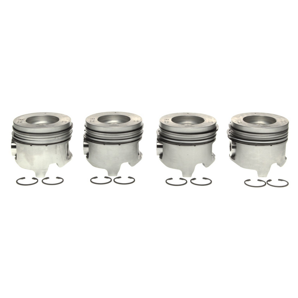 2001-2005 Duramax LB7/LLY Mahle Set of 4 Pistons w/ Rings Right Bank - .030 (224-3452WR.030)