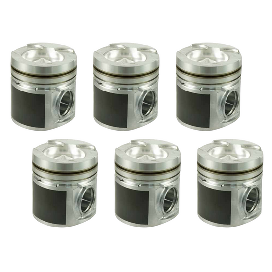 1989-1998 Cummins 5.9L 12V Mahle POWERPAK B-Series Cast Performance Piston Set of 6 - 4.055 Bore (197952455)