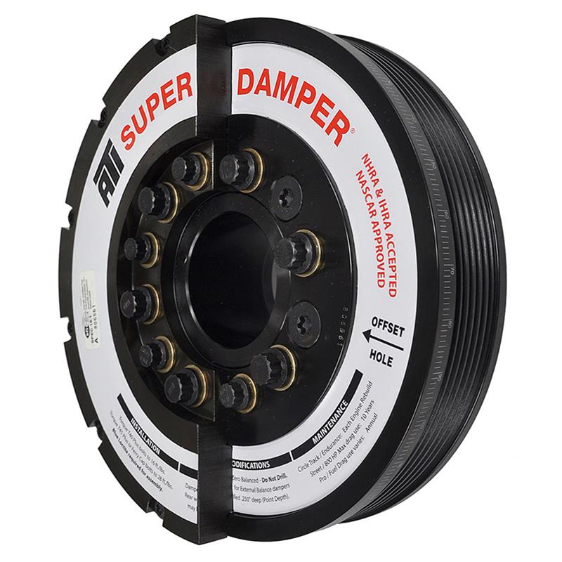 2001-2005 Duramax 6.6L ATI Super Damper Harmonic Balancer 6 Rib Externally Balanced (917371)