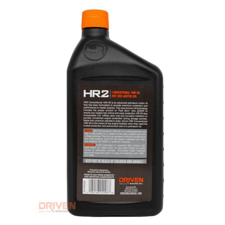 Driven Racing Oil HR2 10w-30 Conventional Hot Rod Oil (02006) - Driven Racing Oil
