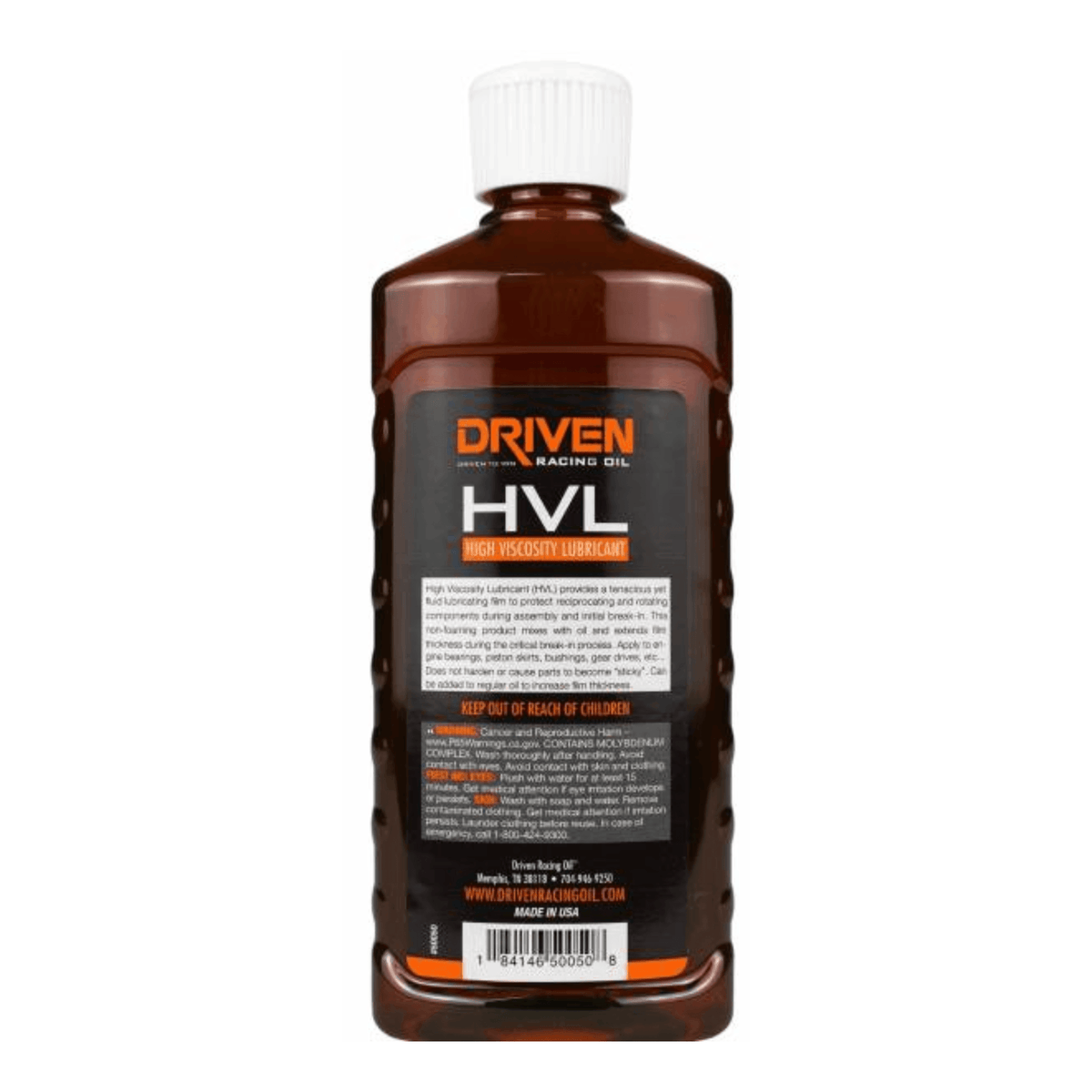 Driven Racing Oil HVL High Viscosity Lubricant 8oz Bottle (50050) - Driven Racing Oil
