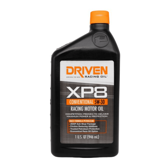 Driven Racing Oil XP8 5W-30 Conventional Racing Oil (01906)