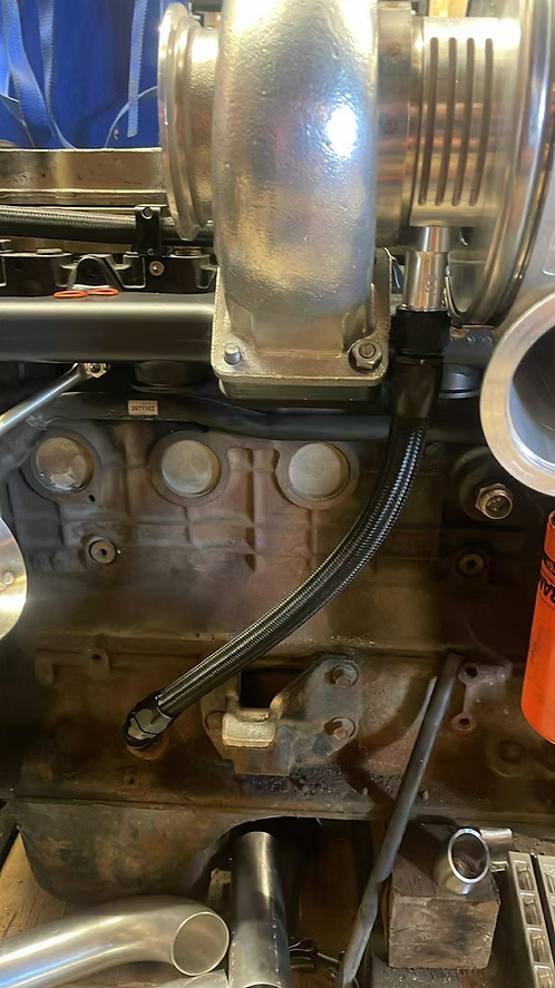2003-2024 Cummins 5.9L/6.7L Point Zero -12 Oil Drain Line Kit