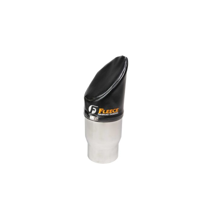 Universal Fleece Short Hood Stack Cover - 4" Diameter - Miter Cut (FPE-HSC-4-45)