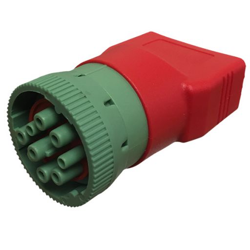 2017+ Cummins EFILive Green J1939 Male to OBDII Female Adapter (SAE-J1962)