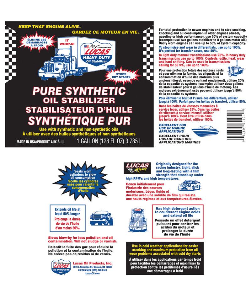 Lucas Oil Pure Synthetic Oil Stabilizer (20130) - Lucas Oil