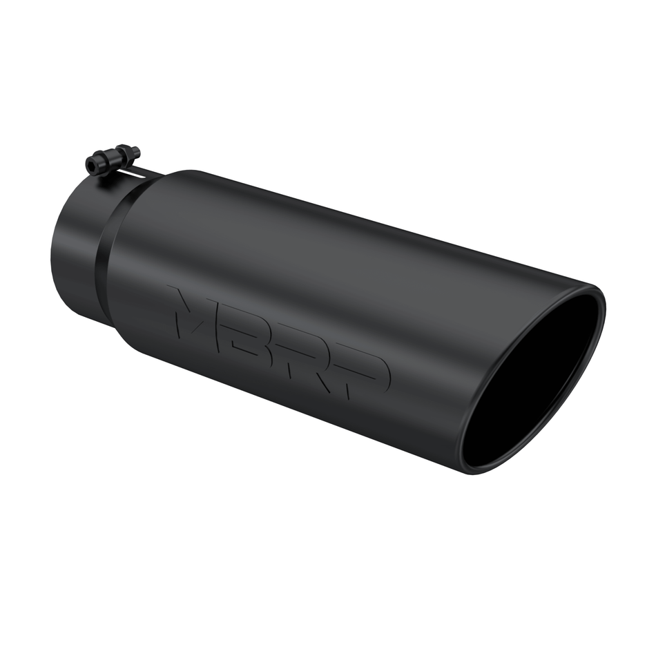 Universal Angled Rolled End Exhaust Tip Black Finish 5" - 6" x 18" (T5125BLK) - MBRP